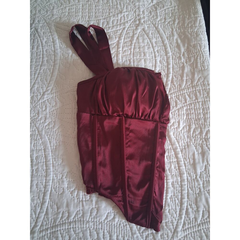 Red corset top Size S
